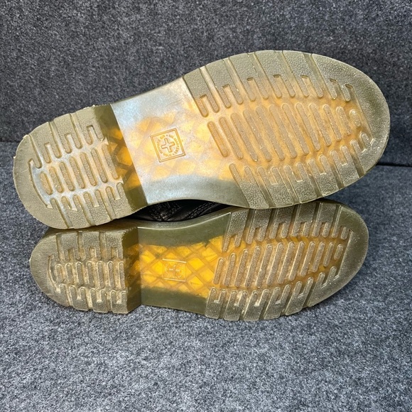 Dr. Martens Youth 1460J Combat Boots Black Leather Lace Up Side Zip Size 3 US - Picture 8 of 10